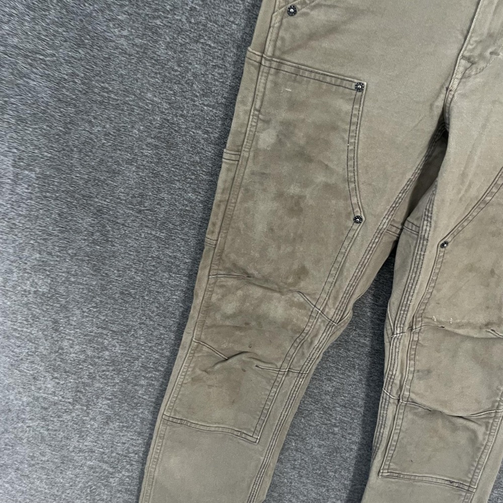 Dovetail Workwear Pants Women 4 Brown Britt Utility Carpenter Canvas Double Knee - Picture 2 of 15